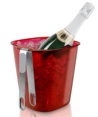 Ice Bucket with Stainless Tongs