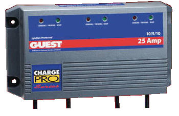 [4690487303] Triple Bank 25 Amp Battery Charger