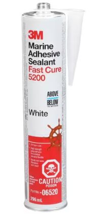 [601-65201] Marine Adhesive Sealant Fast Cure 5200 White 296ml