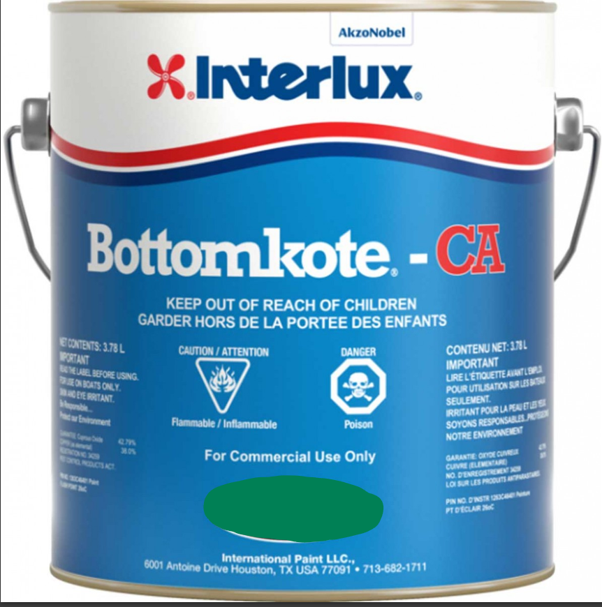 Interlux Fiberglass Bottomkote Vert 3.78L