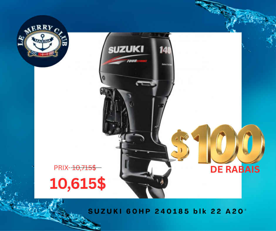 Suzuki 60HP 240185 blk 22 A20''