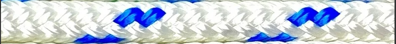 [40pyb 586003] Corde Polyester Yacht Braid 5/8 Bleu Trace