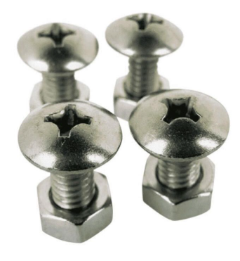 Vis License Plate Kit Stainless Steel