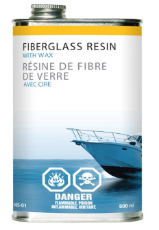 [61310501] Friberglass Resin With Wax 500ml