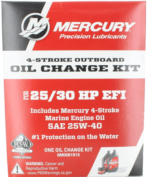 [74506193261] 4-Stroke Outboard Oil Change Kit for 25/30 HP EFI