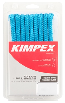 Kimpex Dock Line 100% Premium Nylon 3/8x20 Bleu 020