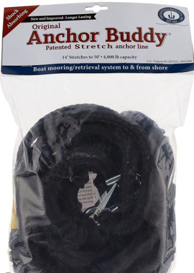 Original Anchor Buddy  Stretch Anchor Line Black 14'-50'