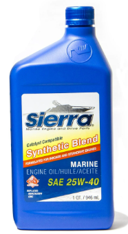 Marine Engine Oil Synthetic Blend SAE 25W-40 946ml