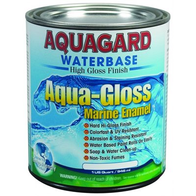Aquagard Waterbase Aqua-Gloss Marine Enamel Noir 946ml