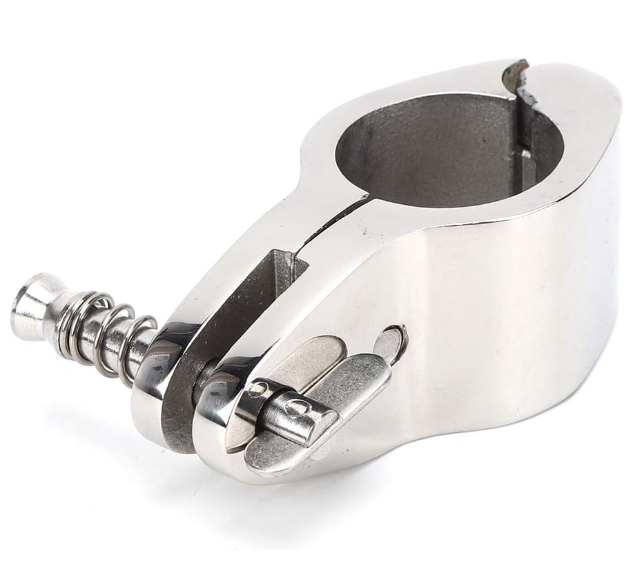 [m1077 30648] Hinged Jaw Slide 11/4  316 SS - Screw Pin