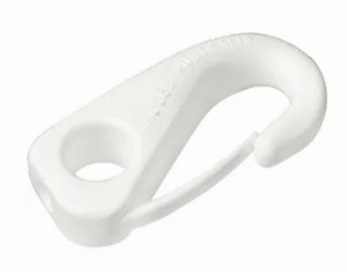 [m911  9953] White Nylon Hook 3/8 Cord-Knot Fitting