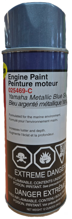 [8920007 801-25469] Peinture Moteur ,Yamaha Metallic Blue Silver 340g