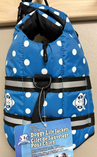 [98721400] Veste Chien Blue Polka Do M