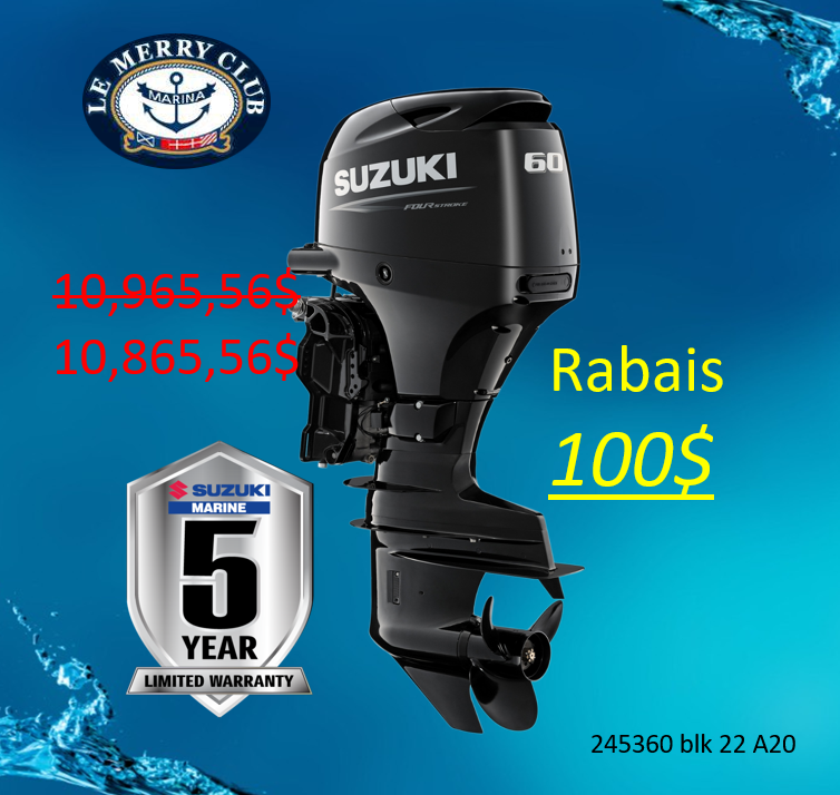Suzuki 60HP 245360 blk 22 A20''