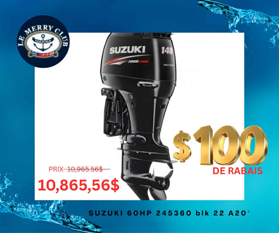 Suzuki 60HP 245360 blk 22 A20''