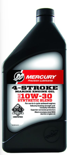 [8m0149203] 4-Stroke Marine Engine Oil 10w-30 Synthetic Blend 1L