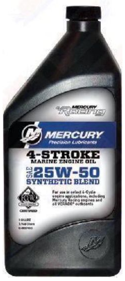 [8m0078013] 4-Stroke Marine Engine Oil 25W-50 Synthetic Blend 946ml