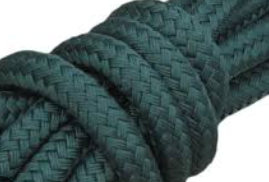 [68pyb 126014] Corde Polyester Yacht Braid 1/2 Verte