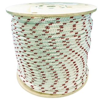 [3pyb 3166002] Cord Polyester Yacht Braid 3/16 Red Tracer