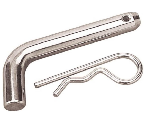[035514751148] Zinc PLated Steel Receiver Pin w/ Clip