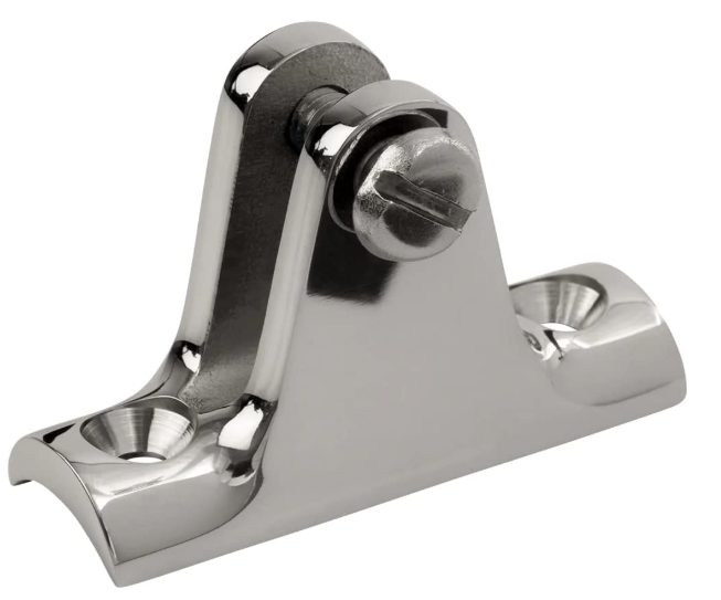 90D DECK HINGE CHROME