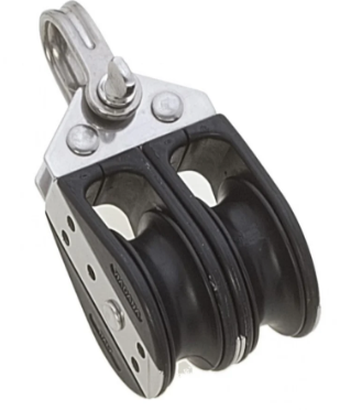 [VF5 11-84] DOUBLE BLOCK W/BECKET LINE 3/8
