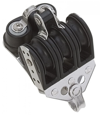 [VD12 10-57] TRIPLE BLOCK W/BECKET LINE 1/4