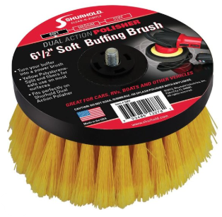 Medium Buffing Brush 6 1/2'' Yellow