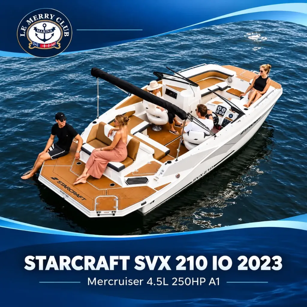 [STA210 IO Échange std/cgn/bk  (STR85506D323) ND/JO] Starcraft SVX 210 IO 2023 Mercruiser 4.5L 250HP A1 