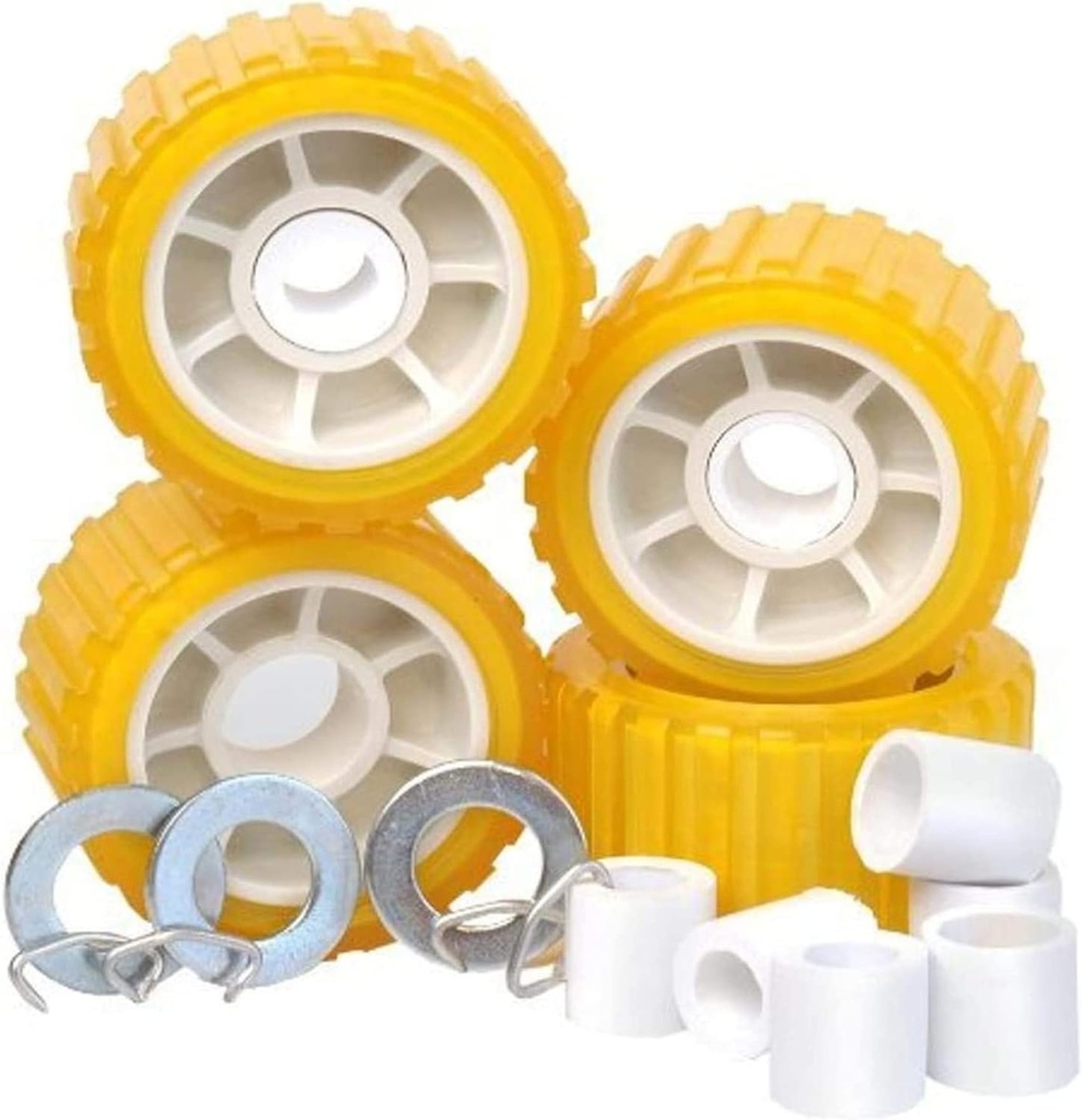 Wobble Roller kit 5''Ribbed Amber