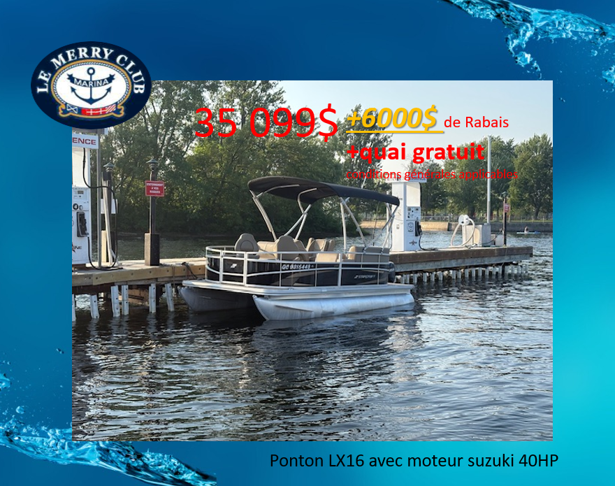 Starcraft Ponton LX16F 2023 Suzuki 40HP 