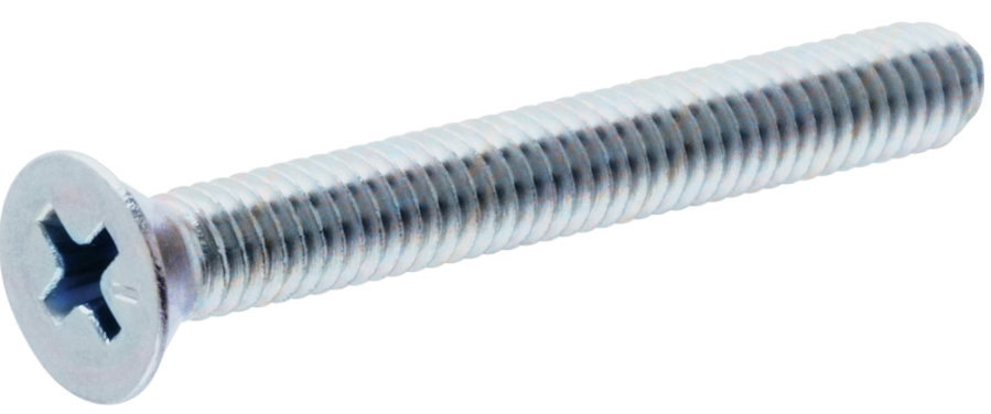 [50-59649] Phil Flat M/S 1/4-20 x 3 Stainless Steel Pck 2 