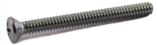 [754-00707] Stainless Steel Machine Screw W/Nut Phillips Oval Head 1/4-20 x 4