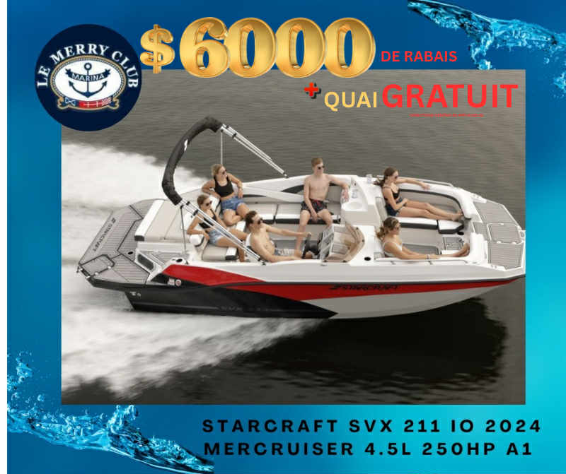 Starcraft SVX 211 IO 2024 Mercruiser 4.5L 250HP A1 