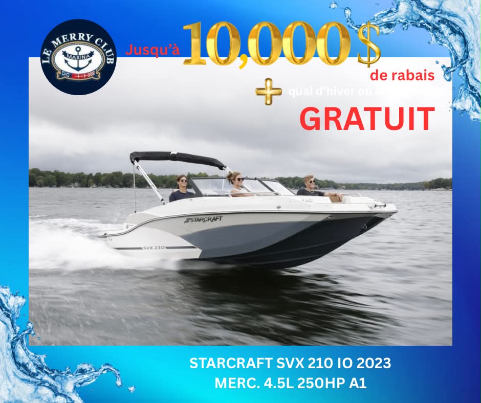 Starcraft SVX 210 IO 2024 Mercruiser 4.5L  250HP A1