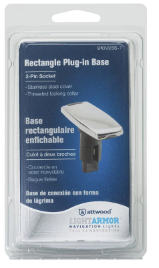 Rectangle Plug-in Base 2-Pin Socket
