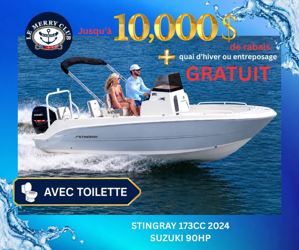 173CC Stingray 2024 Suzuki préconfiguré