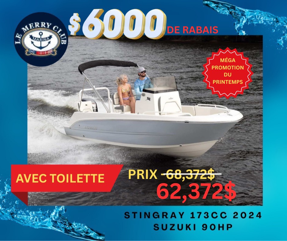 173CC Stingray 2024 Suzuki préconfiguré