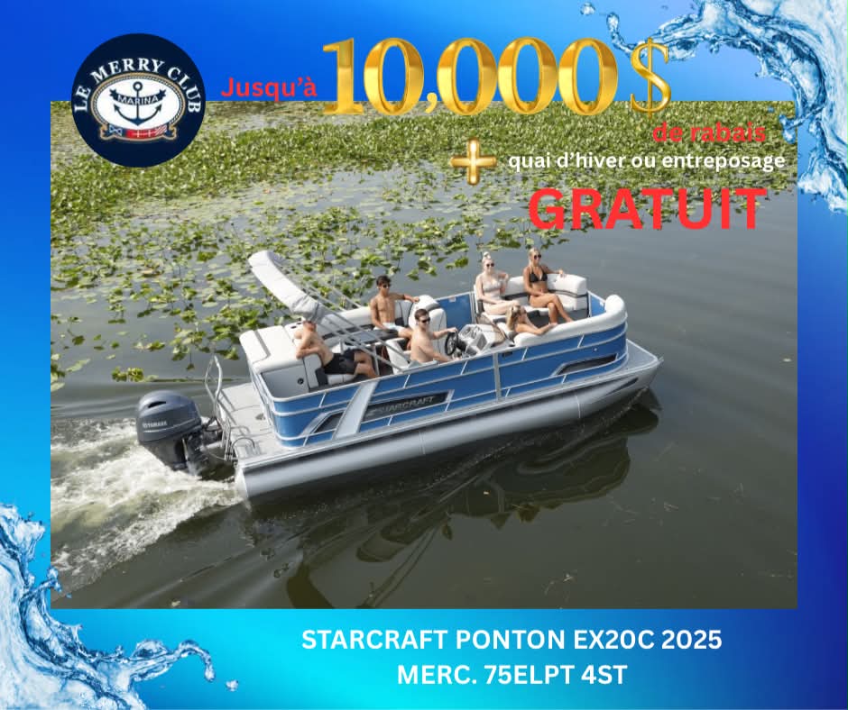 Starcraft Ponton EX20C 2025 Mercury 75ELPT 4ST