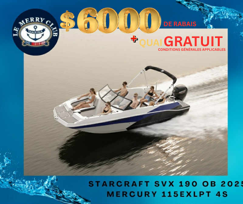 Starcraft SVX 190 OB 2025 Mercury 115EXLPT 4S