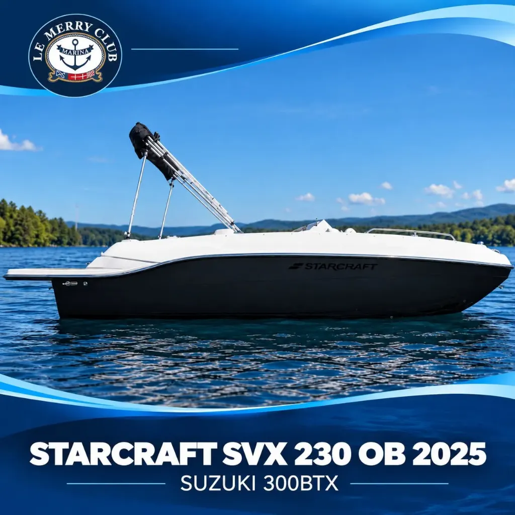 [STA230 OB, blk (STR98675J425) NPKG] Starcraft SVX 230 OB 2025 Suzuki 300BTX