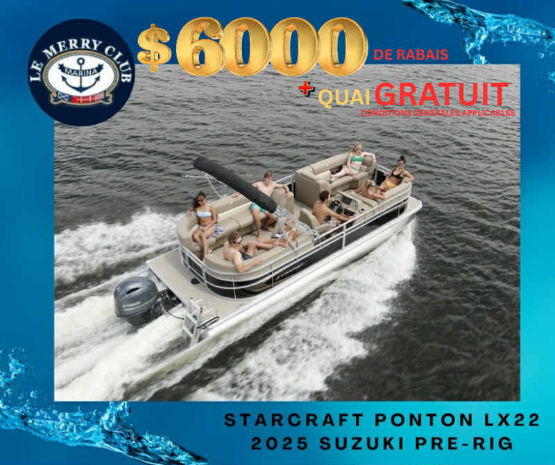 Starcraft Ponton LX 22 R 2025 Suzuki  PRÈCONFIGURÈ