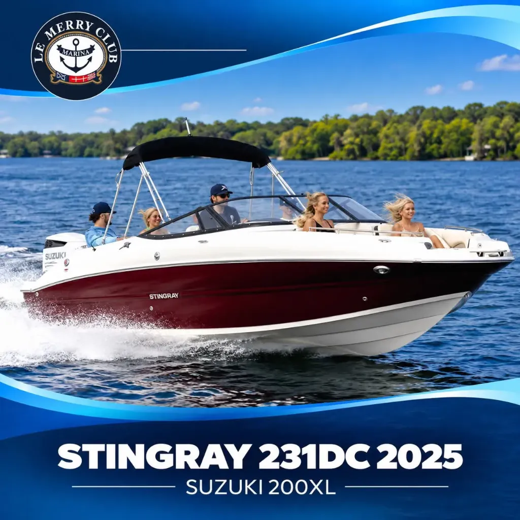 [STI231DC bk/wh:coal/bk (PNYUS3N8L425) NPKG]  231DC Stingray 2025 Mercury 200XL