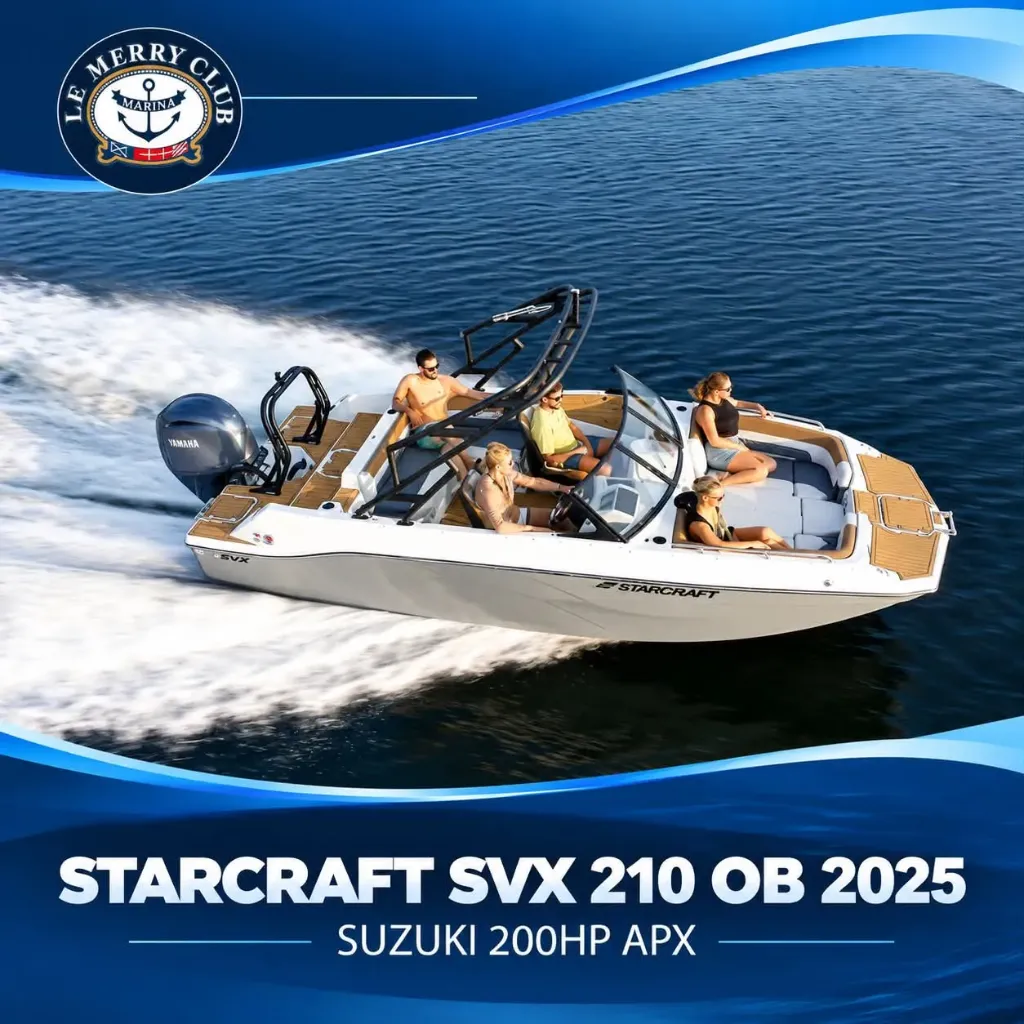 [STA210 OB cognac/bk (STR01547L425) NPKG] Starcraft SVX 210 OB 2025 Suzuki 200HP APX