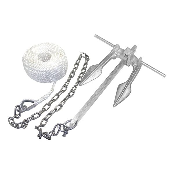 [76356250579] FLUKE CLAW ANCHOR #8 KIT W/100 ROPE