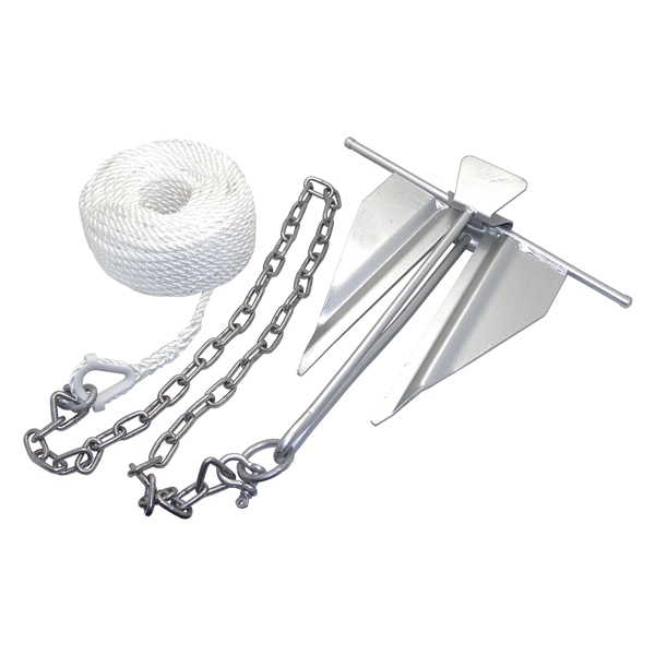 ANCHOR KIT CHAIN ROPE #7 SLIP RING 50