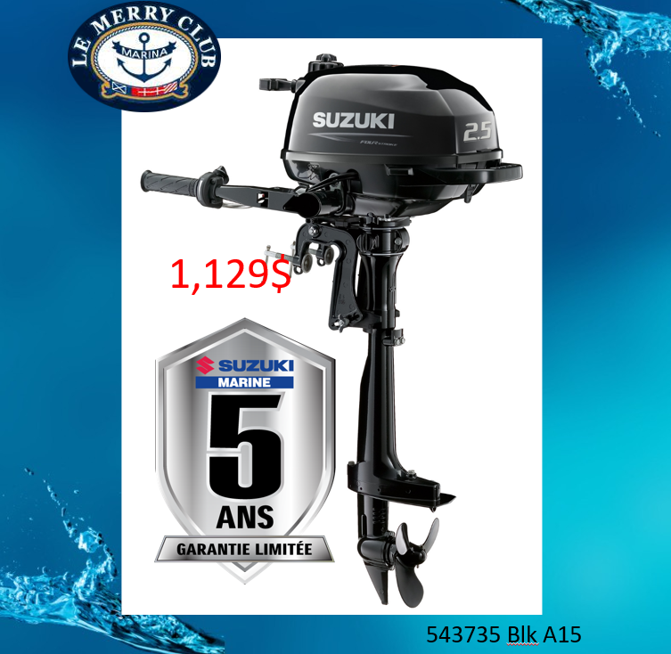 Suzuki 2.5HP 543735 Blk A15''