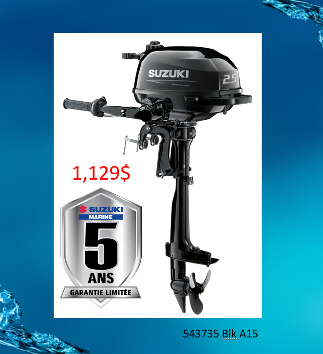 Suzuki 2.5HP 543735 Blk A15''