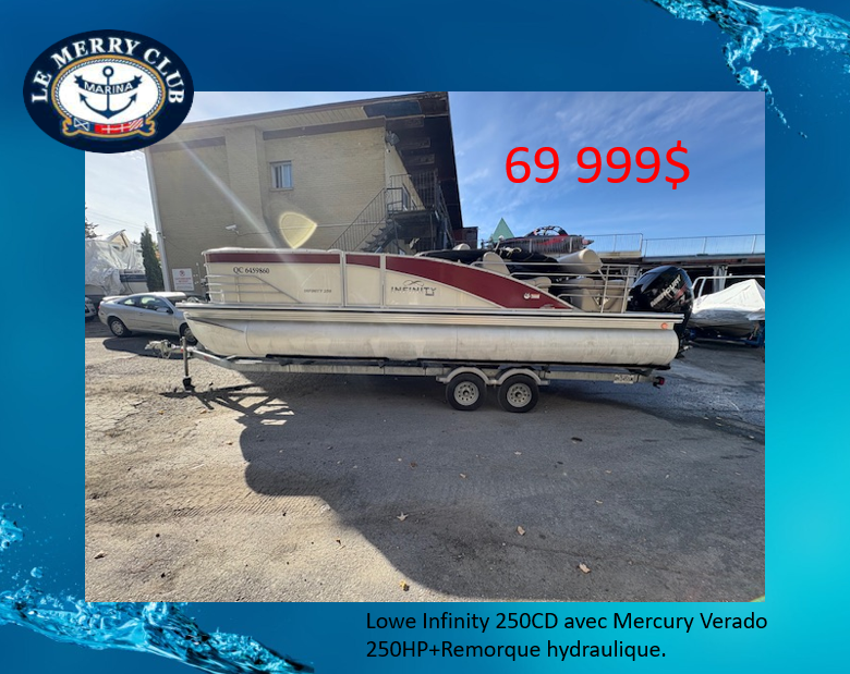 Lowe infinity 250CD with trailer