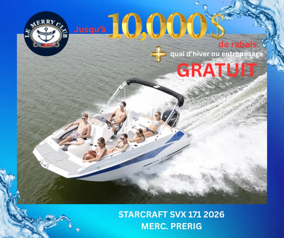 Starcraft SVX 171 2026 Mercury prerig